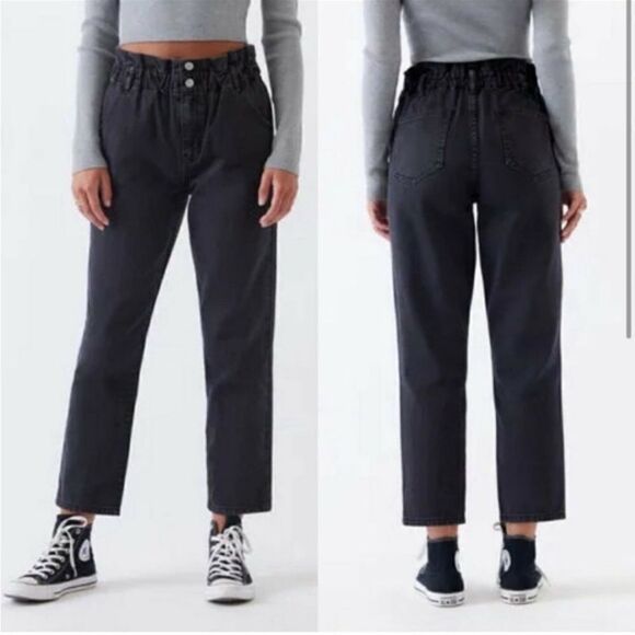 PACSUN High-Waisted Paperbag Mom Jean - Picture 1 of 8